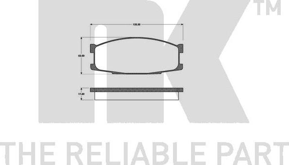 NK 223007 - Тормозные колодки, дисковые, комплект autospares.lv