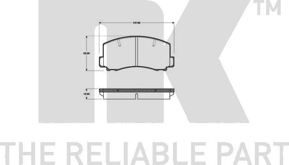 NK 223011 - Тормозные колодки, дисковые, комплект autospares.lv