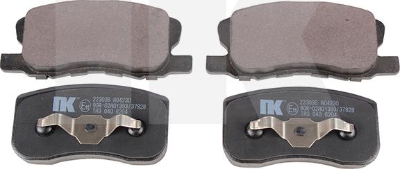 NK 223036 - Тормозные колодки, дисковые, комплект autospares.lv