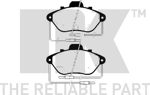 NK 223718 - Тормозные колодки, дисковые, комплект autospares.lv