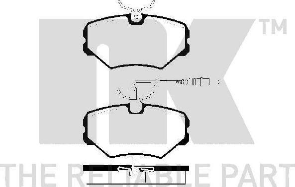 NK 223734 - Тормозные колодки, дисковые, комплект autospares.lv