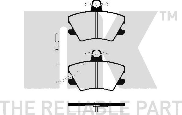 NK 223732 - Тормозные колодки, дисковые, комплект autospares.lv