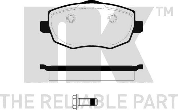 NK 222372 - Тормозные колодки, дисковые, комплект autospares.lv