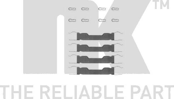 NK 7923909 - Комплектующие для колодок дискового тормоза autospares.lv