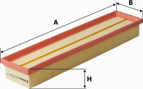 NORDFIL AN1075 - Воздушный фильтр, двигатель autospares.lv