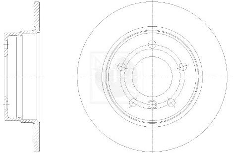 NPS B331W02 - Тормозной диск autospares.lv