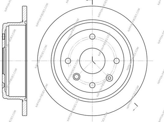 NPS D331O02 - Тормозной диск autospares.lv