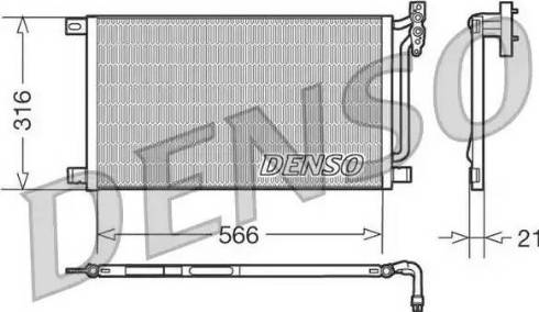 NPS DCN05003 - Конденсатор кондиционера autospares.lv