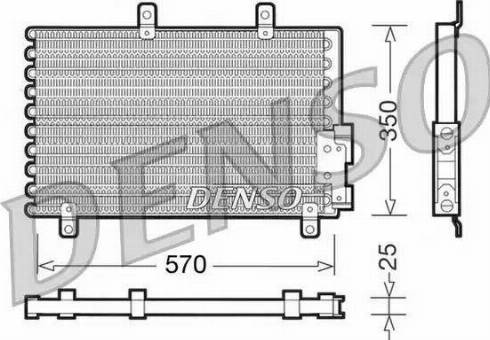 NPS DCN01001 - Конденсатор кондиционера autospares.lv