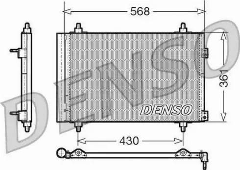 NPS DCN07008 - Конденсатор кондиционера autospares.lv