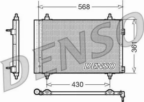 NPS DCN07008 - Конденсатор кондиционера autospares.lv