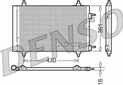 NPS DCN07019 - Конденсатор кондиционера autospares.lv