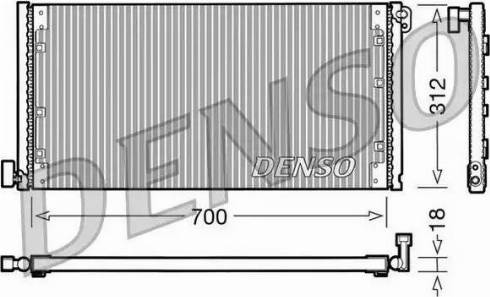 NPS DCN12001 - Конденсатор кондиционера autospares.lv