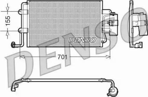 NPS DCN32025 - Конденсатор кондиционера autospares.lv