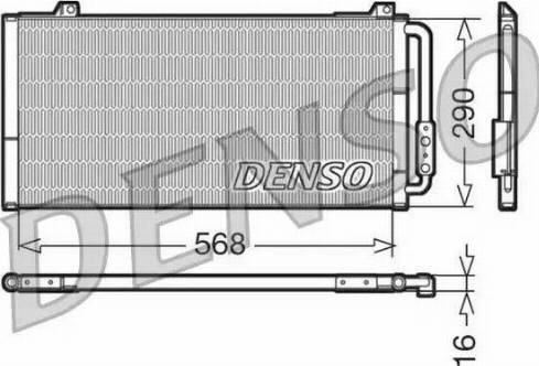 NPS DCN24001 - Конденсатор кондиционера autospares.lv