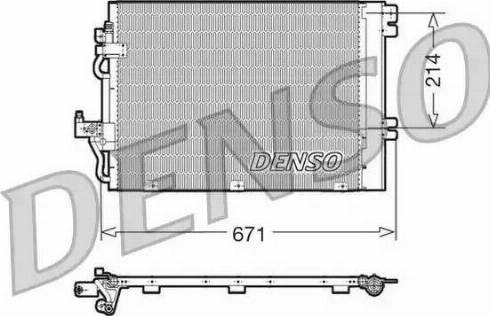 NPS DCN20009 - Конденсатор кондиционера autospares.lv