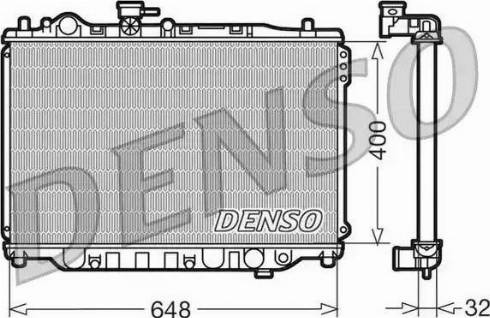 NPS DRM44007 - Радиатор, охлаждение двигателя autospares.lv