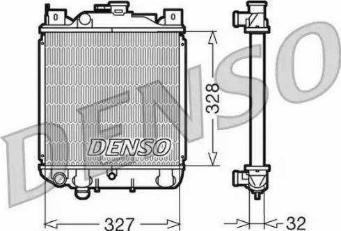 NPS DRM47006 - Радиатор, охлаждение двигателя autospares.lv