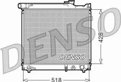 NPS DRM47012 - Радиатор, охлаждение двигателя autospares.lv