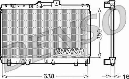 NPS DRM50013 - Радиатор, охлаждение двигателя autospares.lv