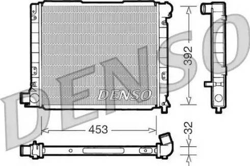 NPS DRM09053 - Радиатор, охлаждение двигателя autospares.lv