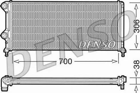 NPS DRM09060 - Радиатор, охлаждение двигателя autospares.lv