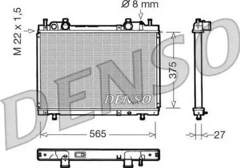 NPS DRM09026 - Радиатор, охлаждение двигателя autospares.lv