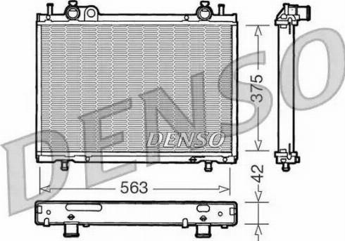 NPS DRM09021 - Радиатор, охлаждение двигателя autospares.lv