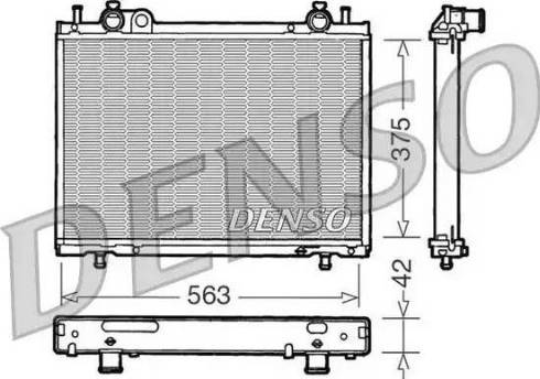 NPS DRM09021 - Радиатор, охлаждение двигателя autospares.lv