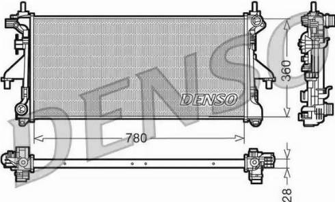 NPS DRM09079 - Радиатор, охлаждение двигателя autospares.lv