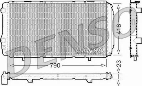 NPS DRM09074 - Радиатор, охлаждение двигателя autospares.lv