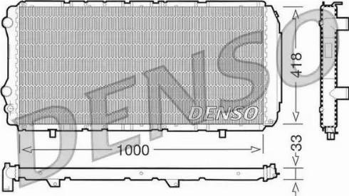 NPS DRM09075 - Радиатор, охлаждение двигателя autospares.lv