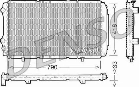 NPS DRM09076 - Радиатор, охлаждение двигателя autospares.lv