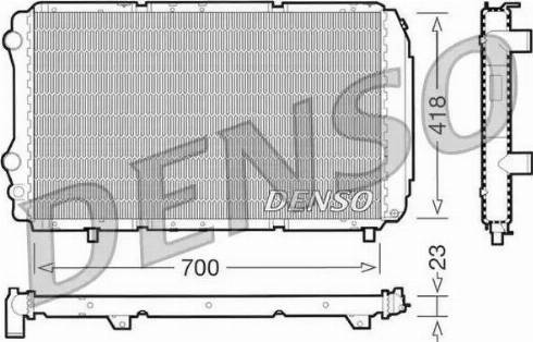 NPS DRM09077 - Радиатор, охлаждение двигателя autospares.lv