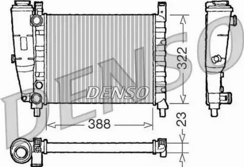 NPS DRM09142 - Радиатор, охлаждение двигателя autospares.lv