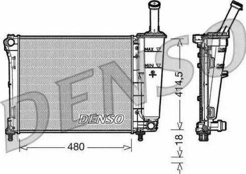 NPS DRM09161 - Радиатор, охлаждение двигателя autospares.lv