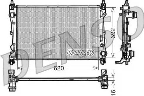 NPS DRM09113 - Радиатор, охлаждение двигателя autospares.lv