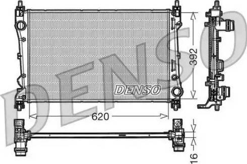 NPS DRM09113 - Радиатор, охлаждение двигателя autospares.lv