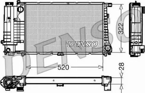 NPS DRM05045 - Радиатор, охлаждение двигателя autospares.lv