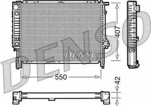 NPS DRM05040 - Радиатор, охлаждение двигателя autospares.lv