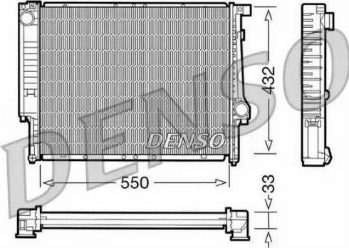 NPS DRM05041 - Радиатор, охлаждение двигателя autospares.lv