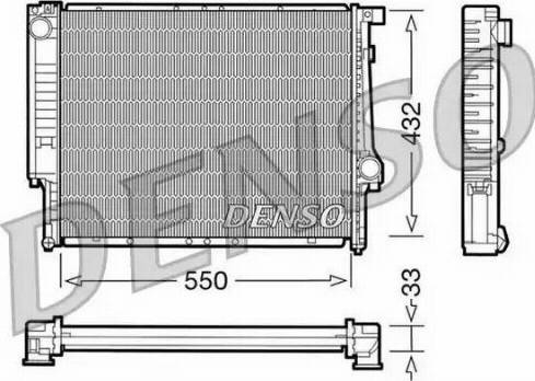 NPS DRM05041 - Радиатор, охлаждение двигателя autospares.lv