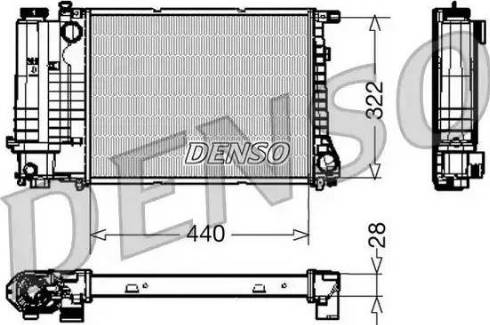 NPS DRM05042 - Радиатор, охлаждение двигателя autospares.lv