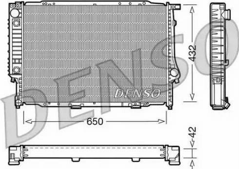 NPS DRM05054 - Радиатор, охлаждение двигателя autospares.lv