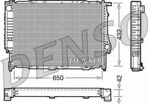 NPS DRM05055 - Радиатор, охлаждение двигателя autospares.lv