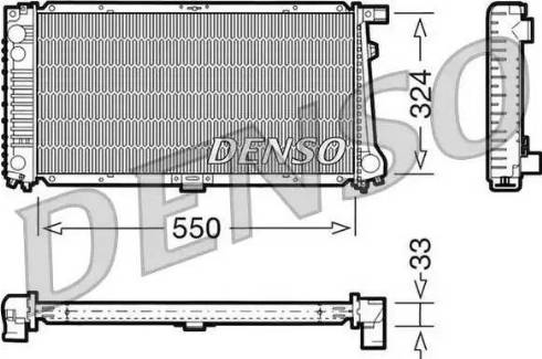 NPS DRM05058 - Радиатор, охлаждение двигателя autospares.lv