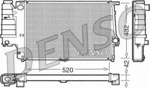 NPS DRM05064 - Радиатор, охлаждение двигателя autospares.lv