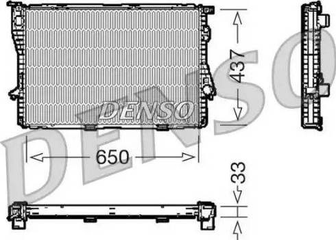 NPS DRM05067 - Радиатор, охлаждение двигателя autospares.lv