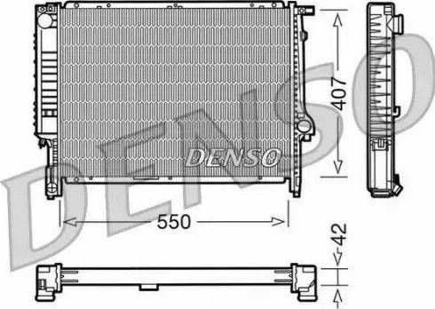 NPS DRM05039 - Радиатор, охлаждение двигателя autospares.lv