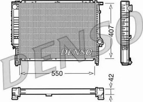 NPS DRM05039 - Радиатор, охлаждение двигателя autospares.lv